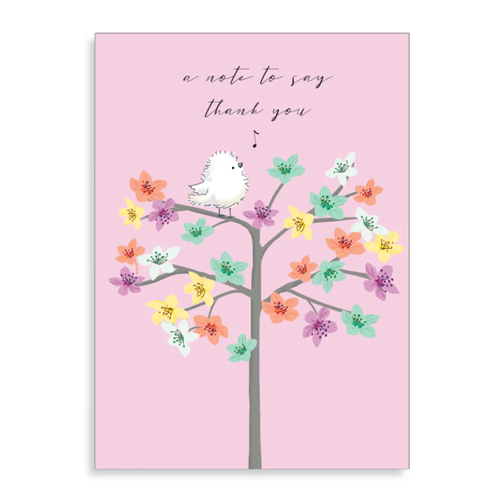 A note to say Thankyou Card