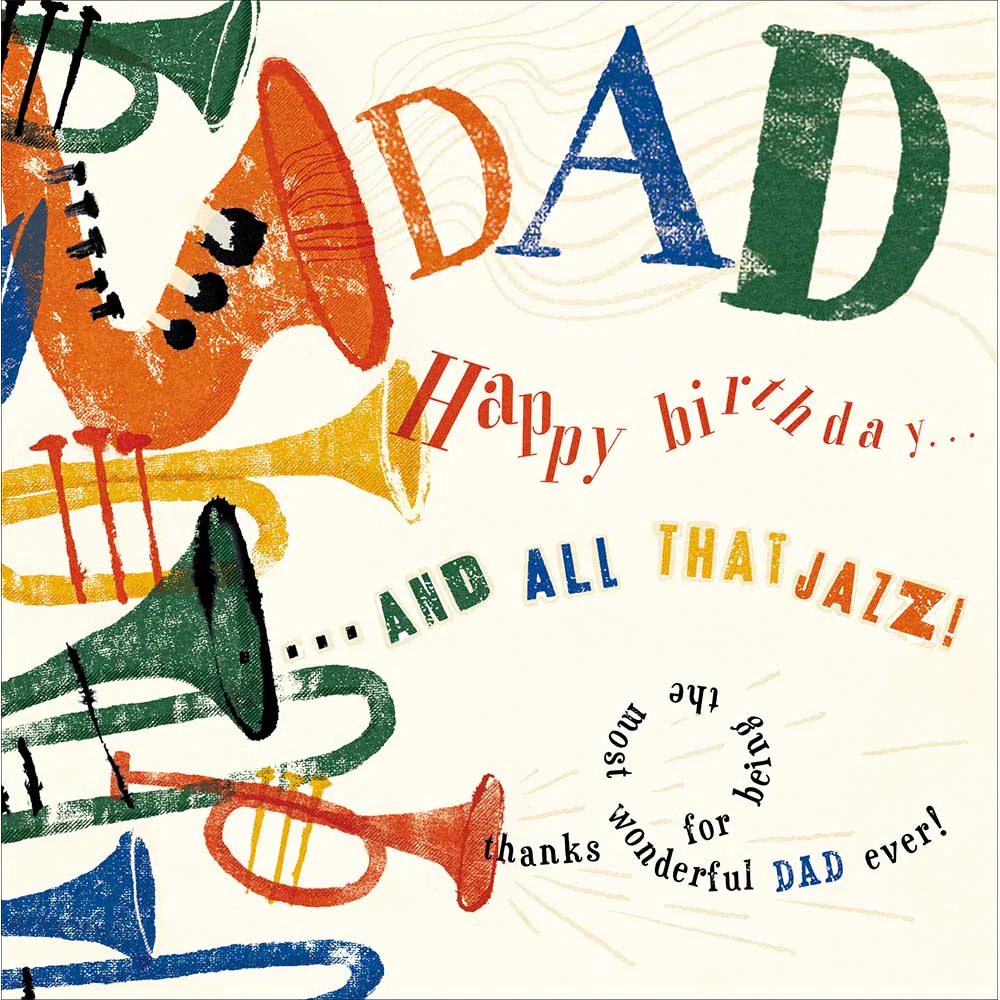 "All That Jazz" Dad Birthday Card