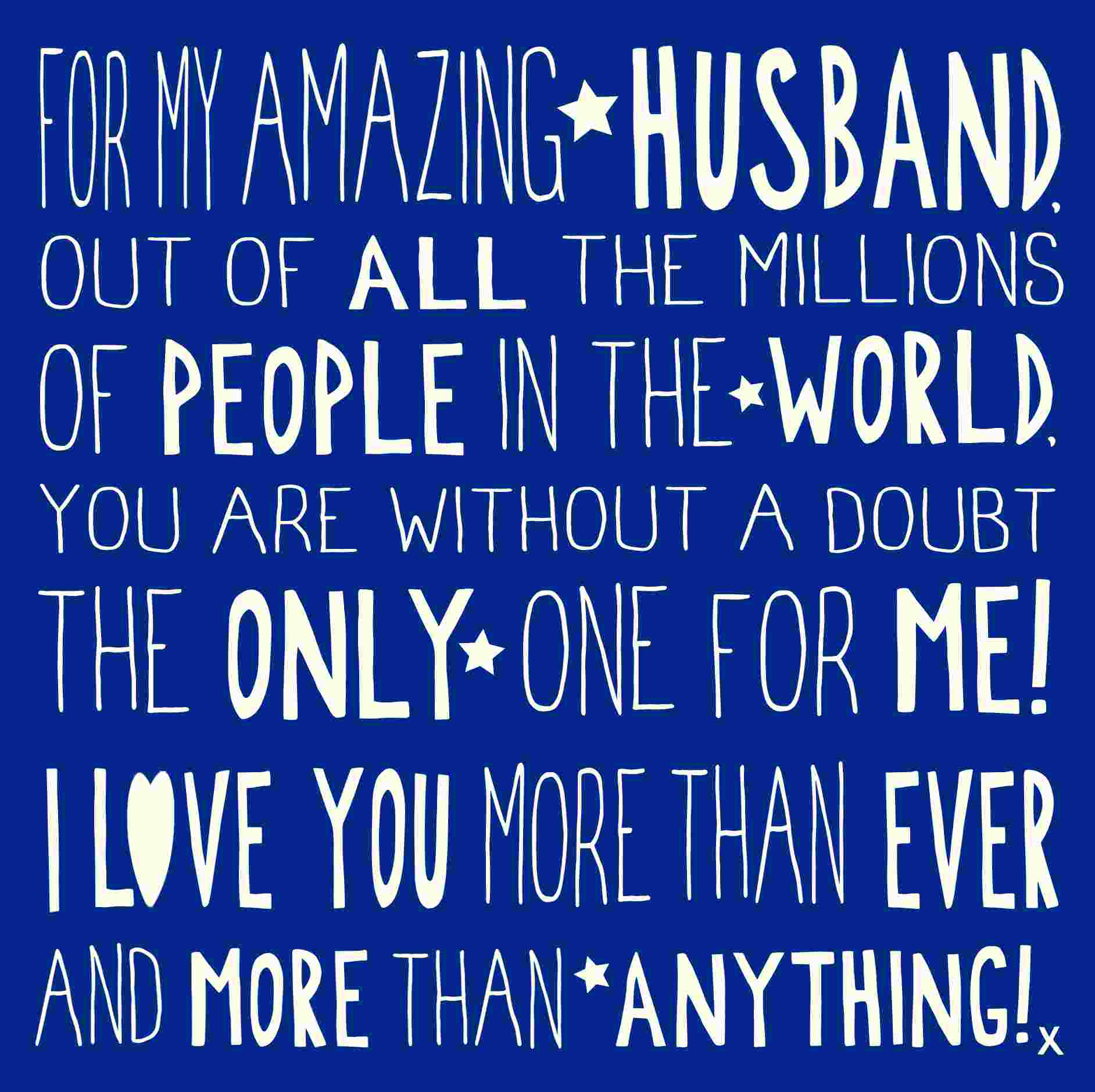Amazing Husband Birthday Card