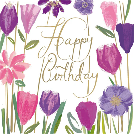 Amongst The Flowers Birthday Card