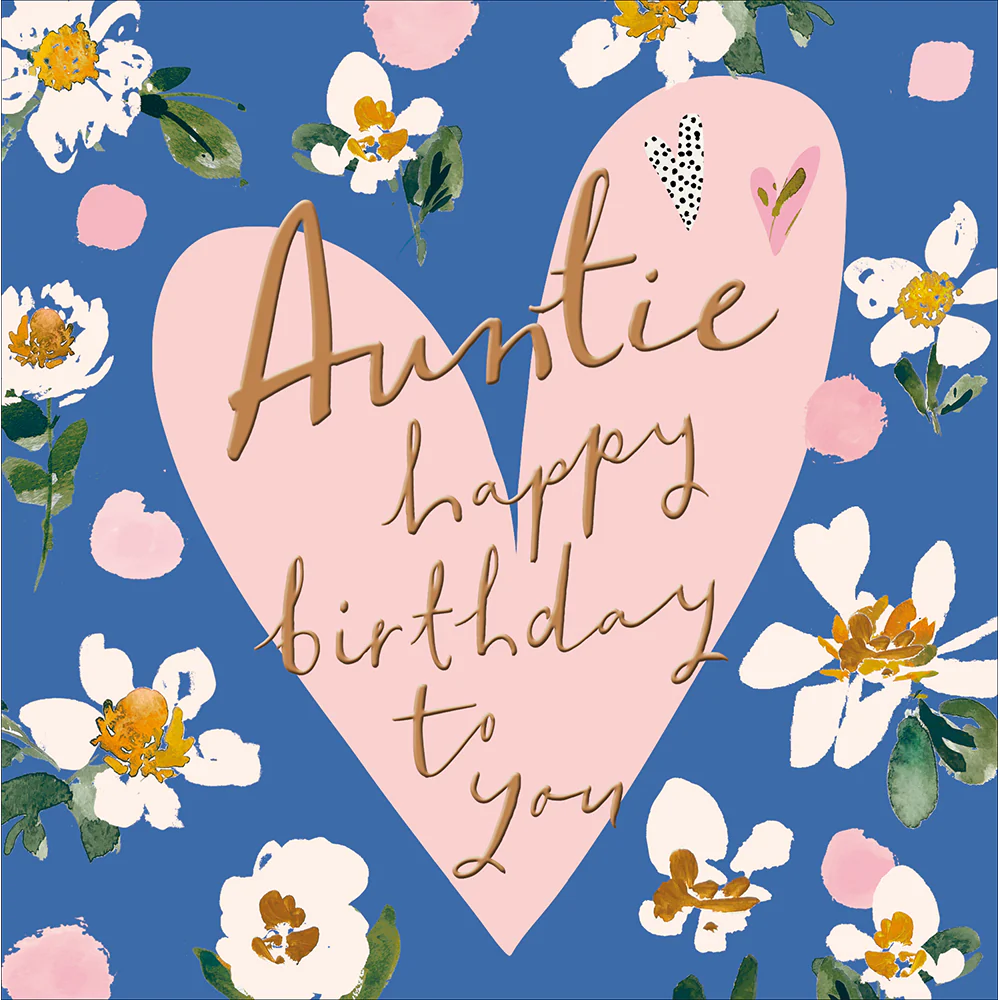 Auntie Happy Birthday To You Card