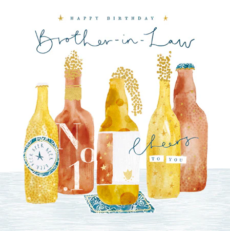 Beers Brother-In-Law Birthday Card