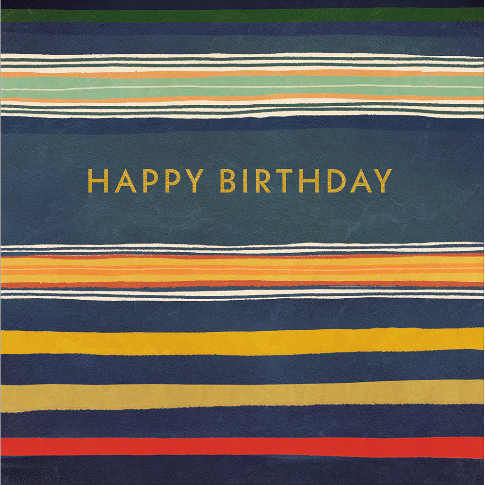 Birthday Stripes Card