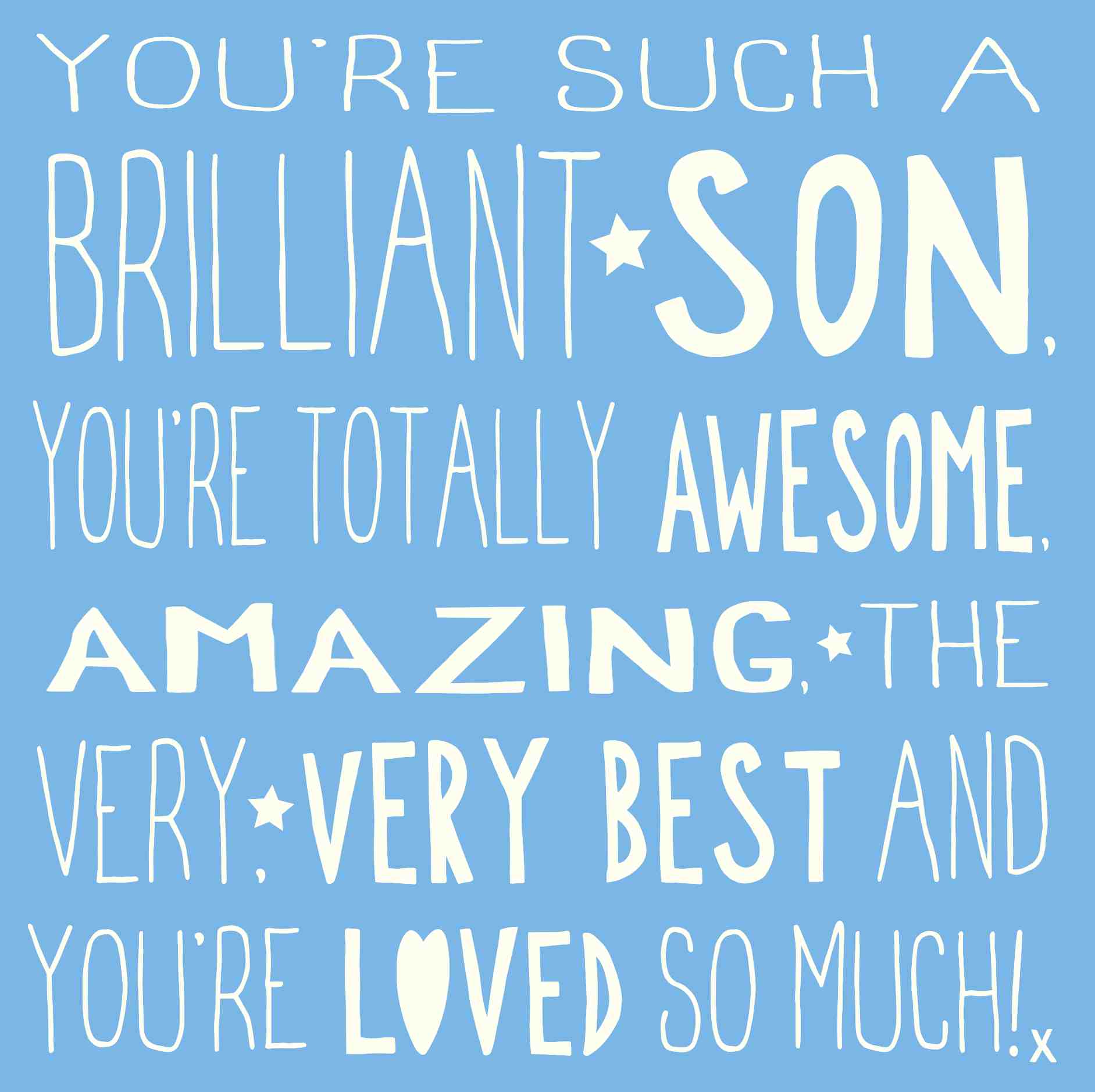 Brilliant Son Birthday Card