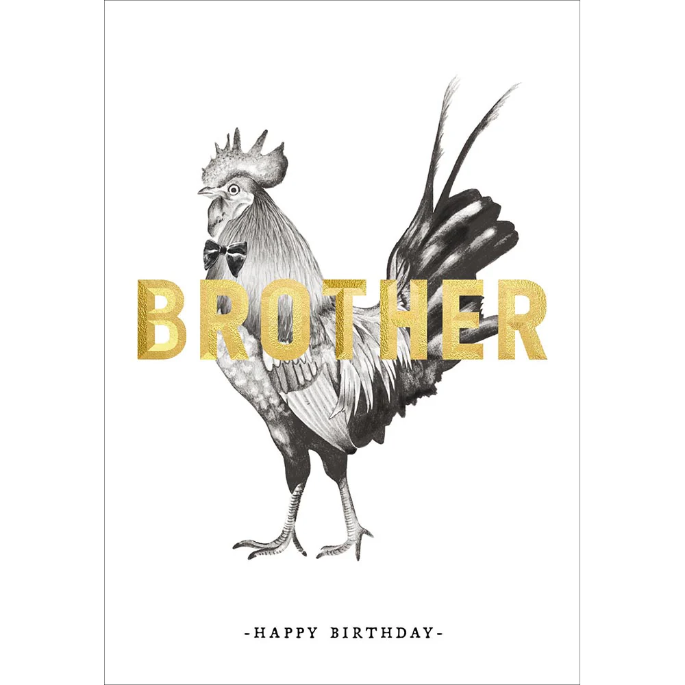 Brother Hen Birthday Card