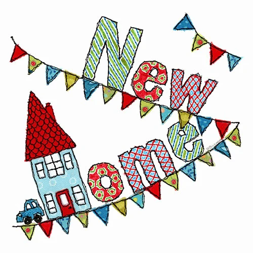 Bunting New Home Card