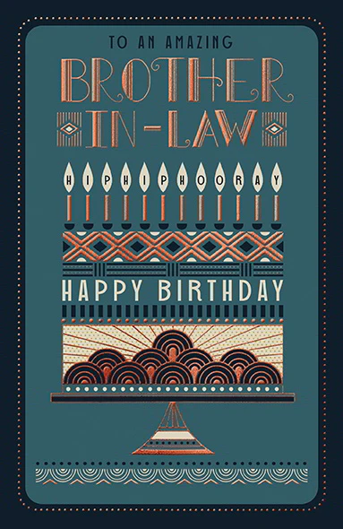 Cake Brother-In-Law Birthday Card