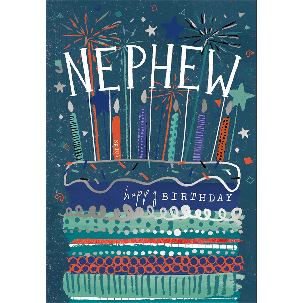 Cake Happy Birthday Nephew Card