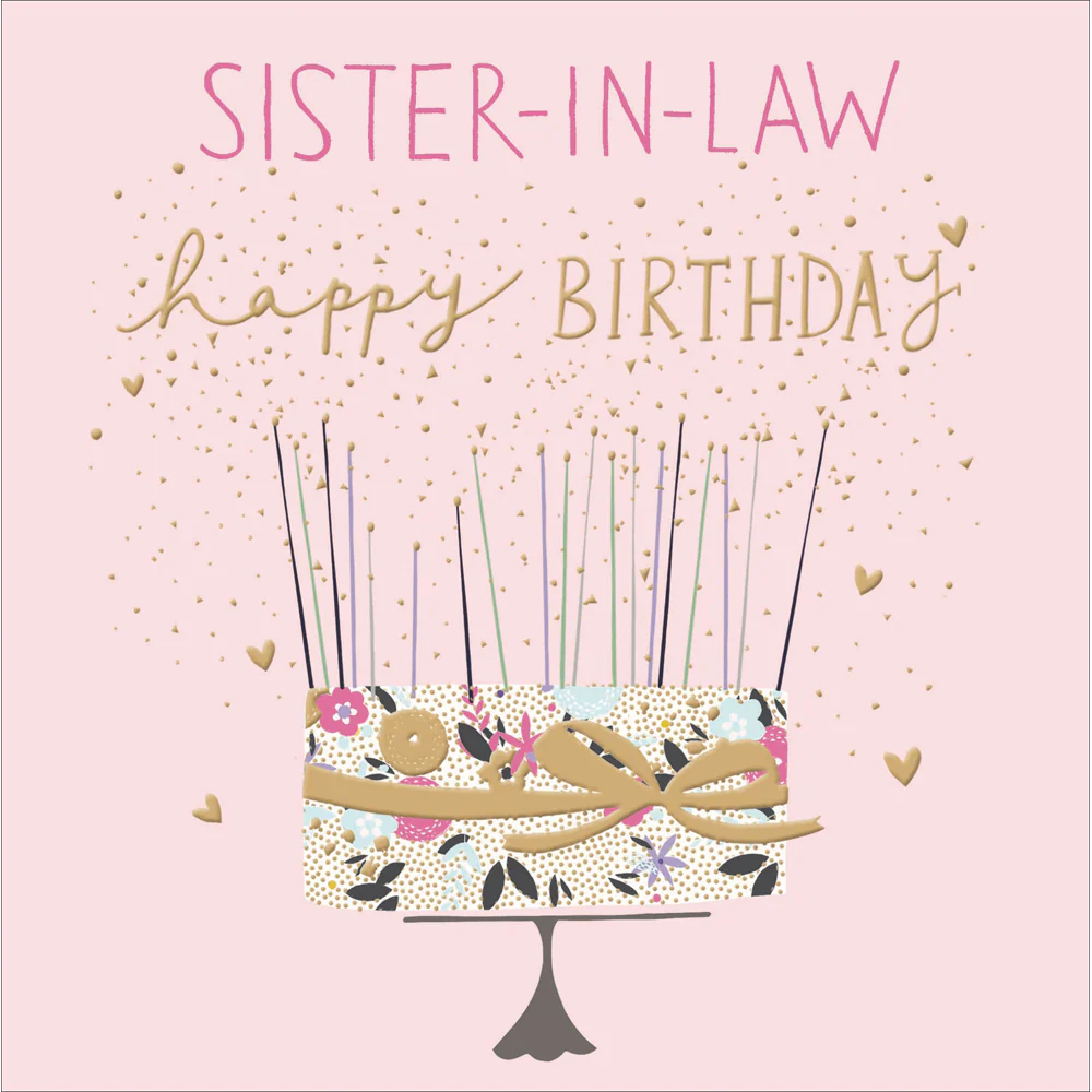 Cake Sister-In-Law Birthday Card