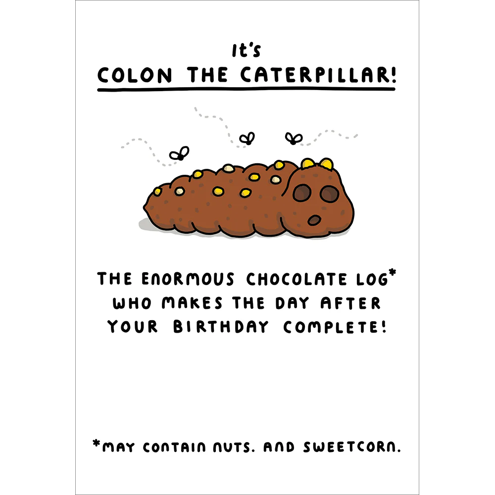 Colon The Caterpillar Card