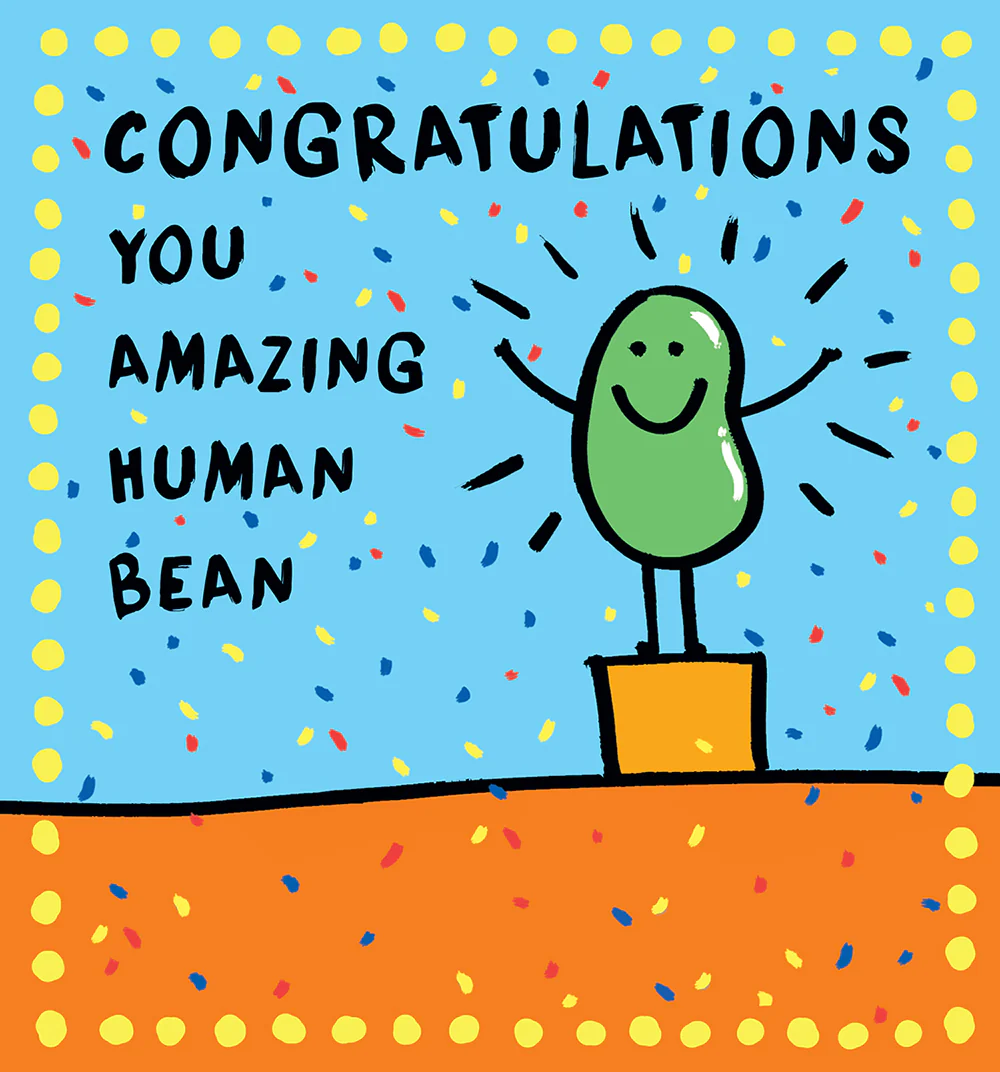 Congratulations you are amazing Bean Card