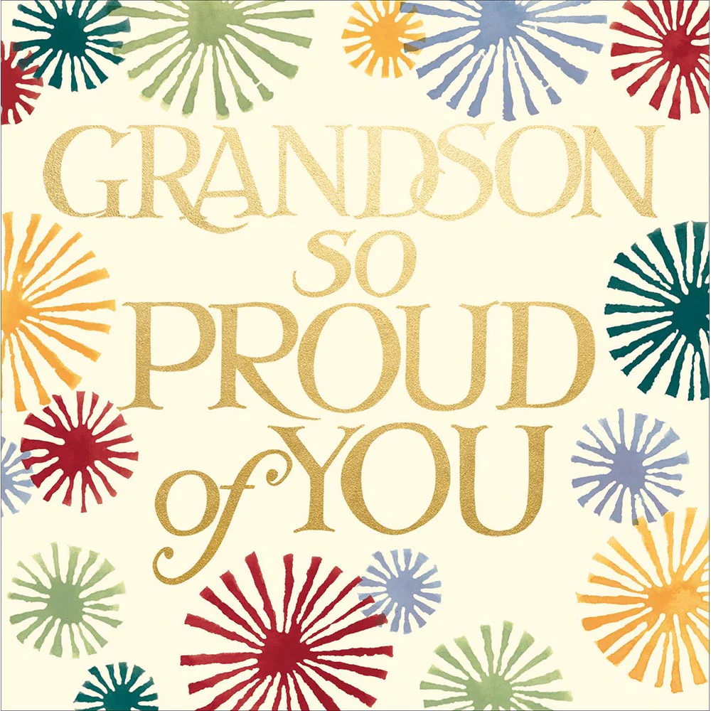 Emma Bridgewater "Proud Of You" Grandson Birthday Card