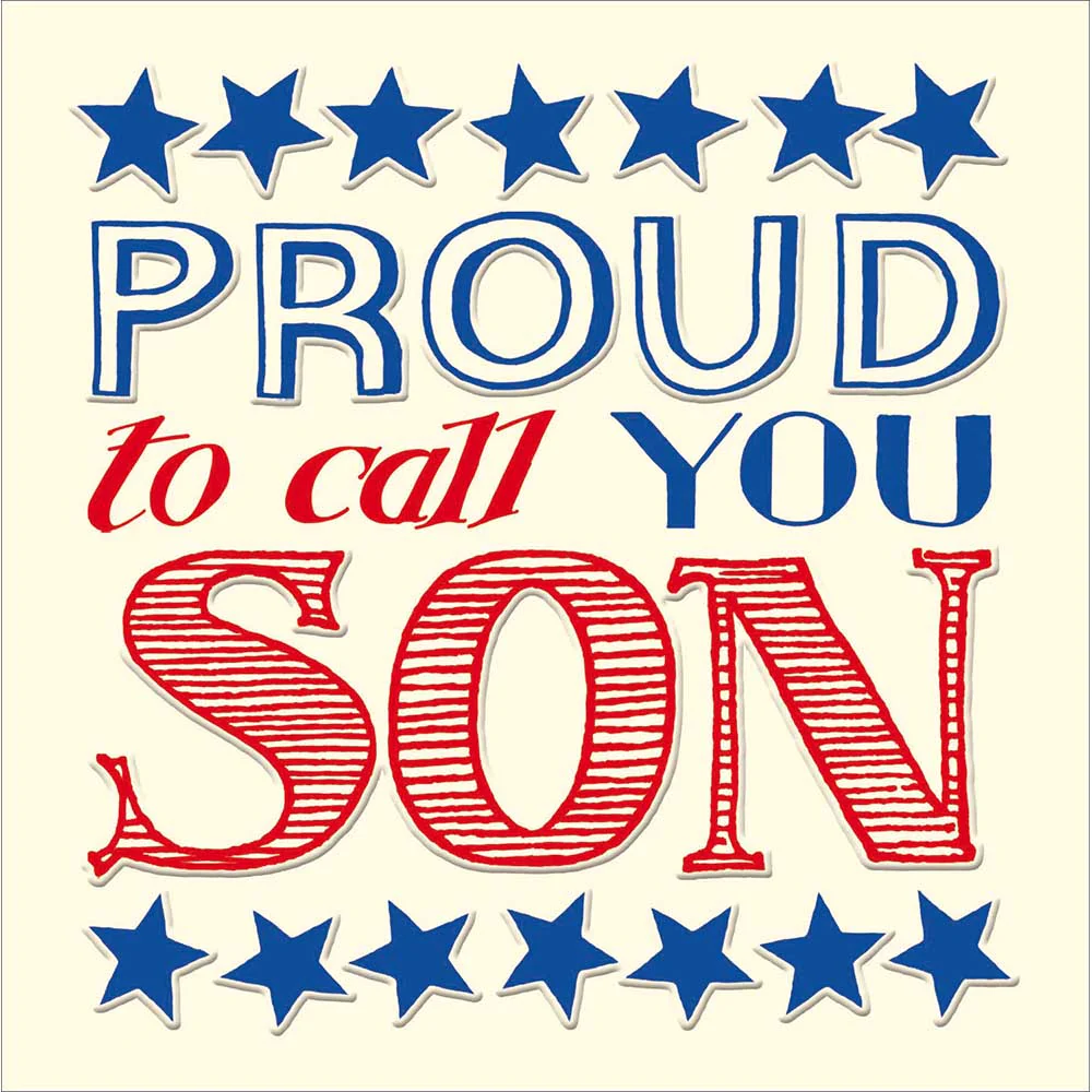 Emma Bridgewater "Proud To Call You Son" Birthday Card