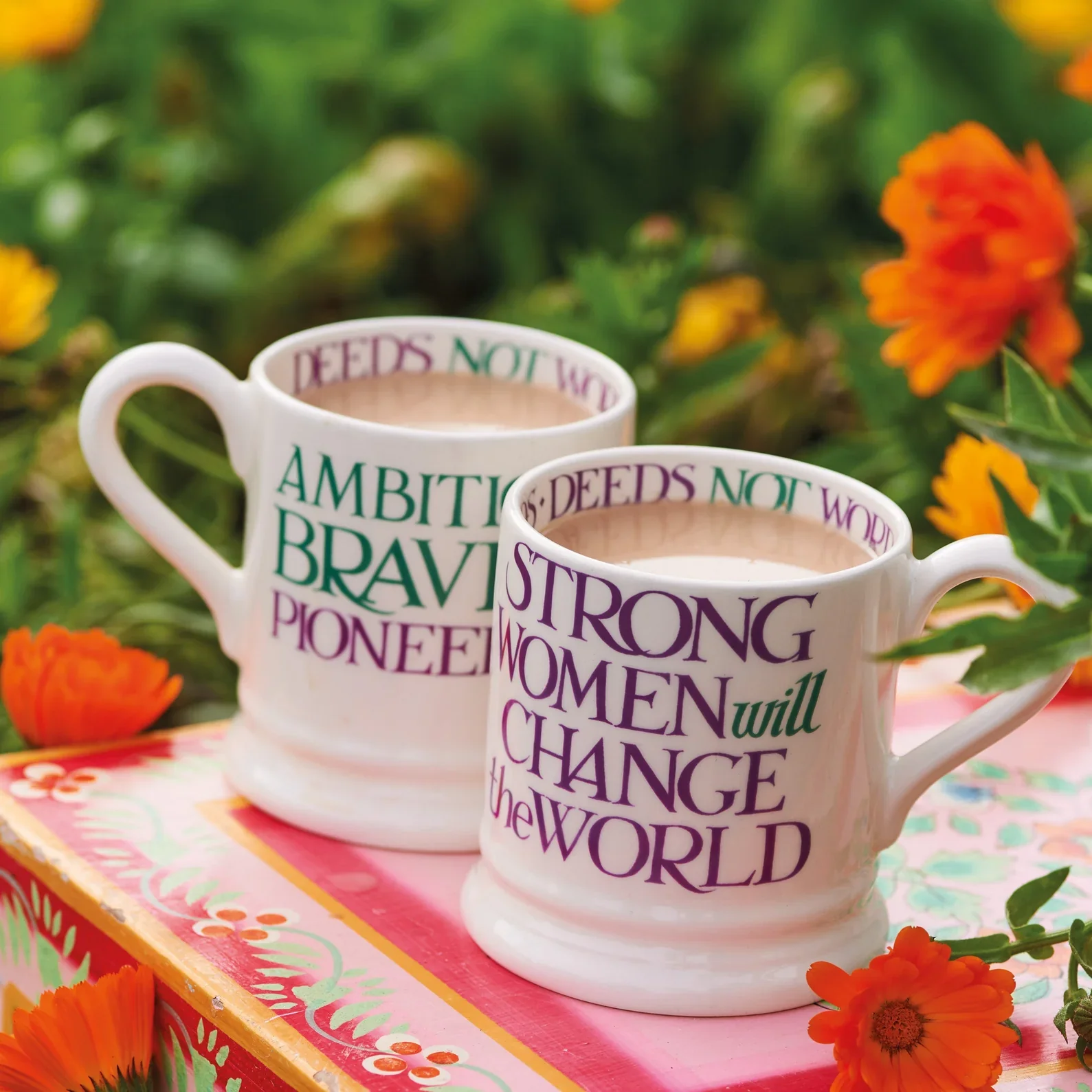 Emma Bridgewater Purple Toast Change Our World 1/2 Pint Mug - Image 3