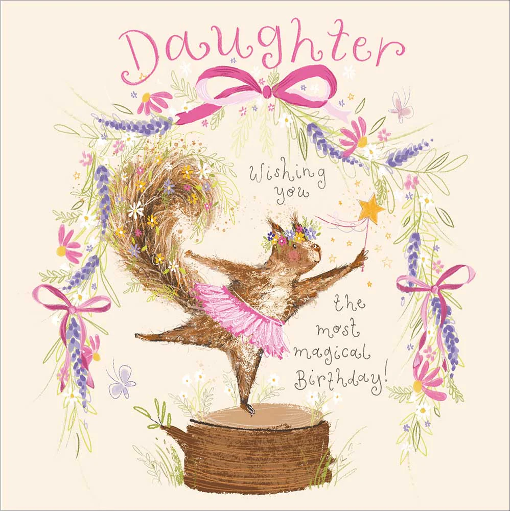 Fairy Woodland Daughter Birthday Card