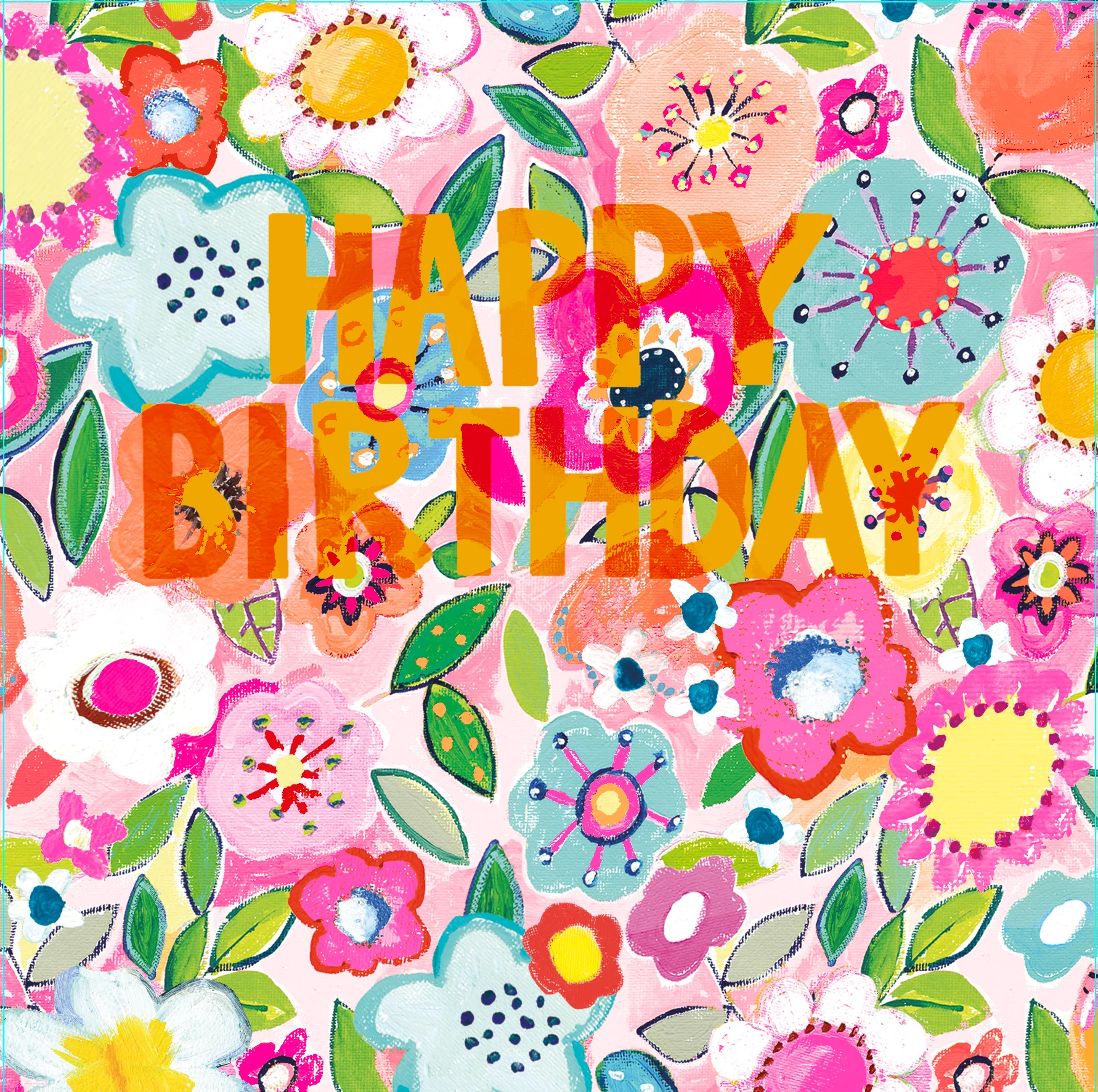 Floral Birthday Card