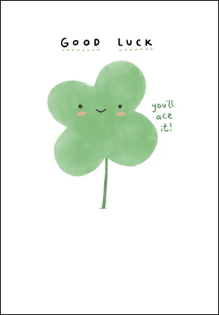 Four-Leaf Clover Card