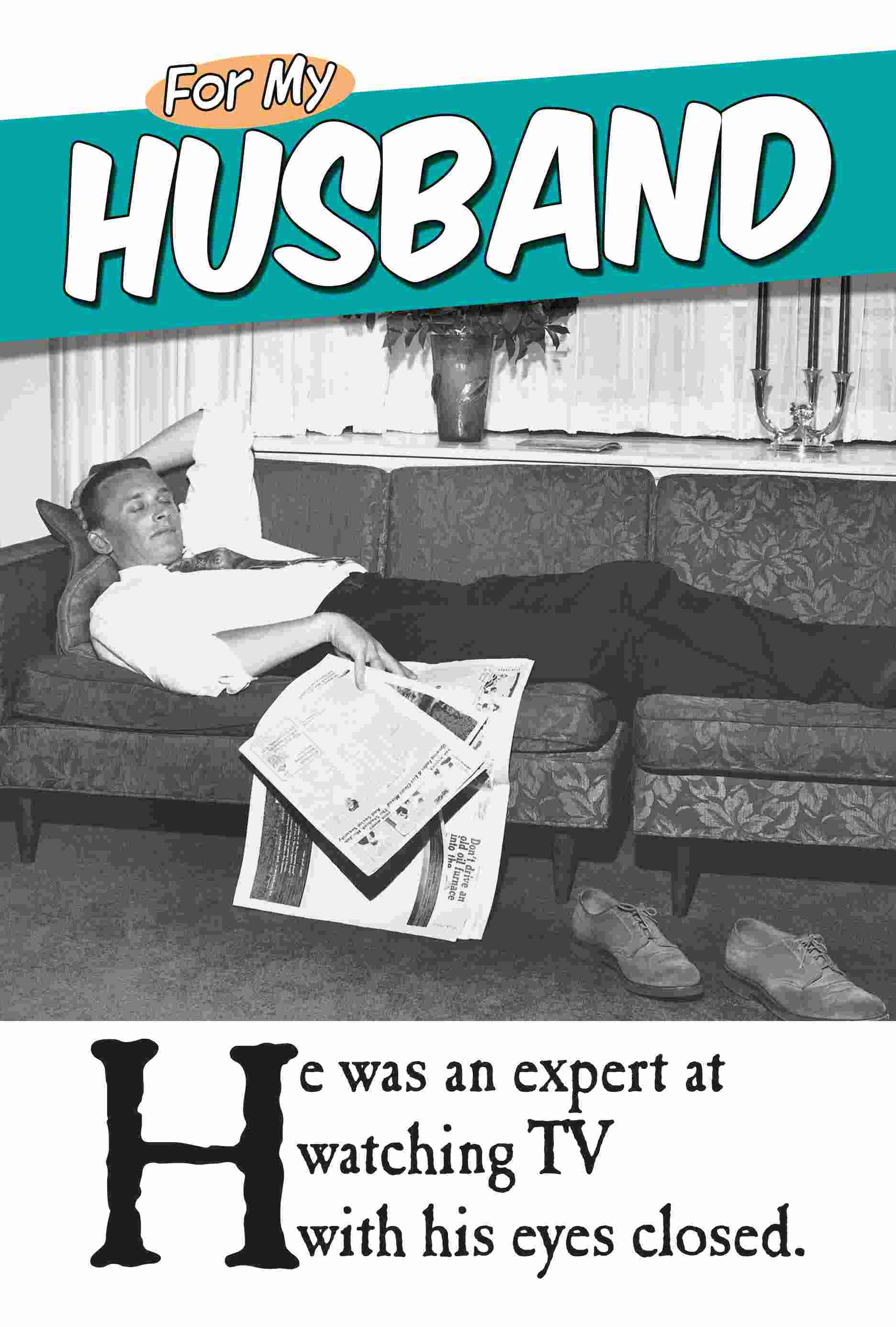 Funny TV Husband Birthday Card