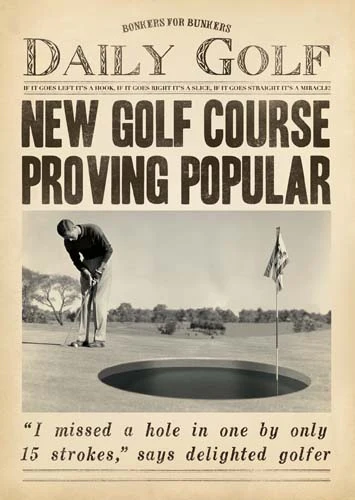 Golf Missed Hole In One Card