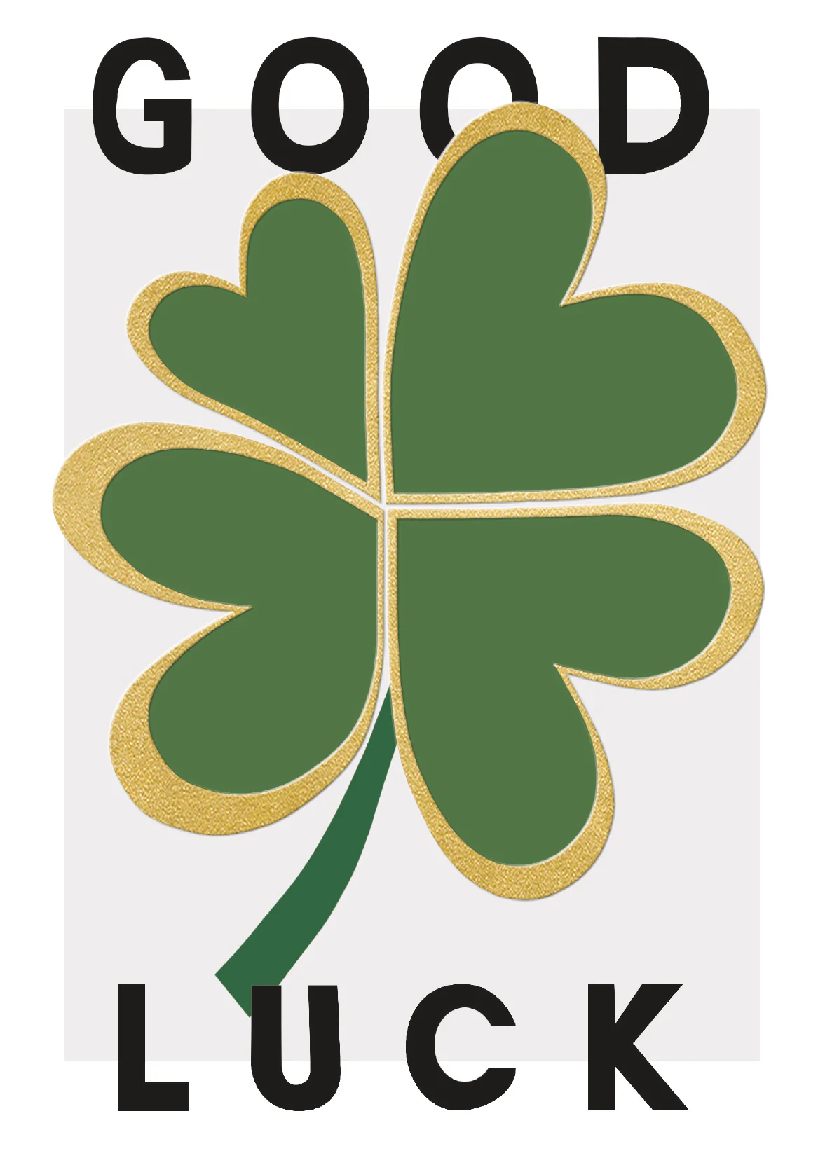 Good Luck Clover Card