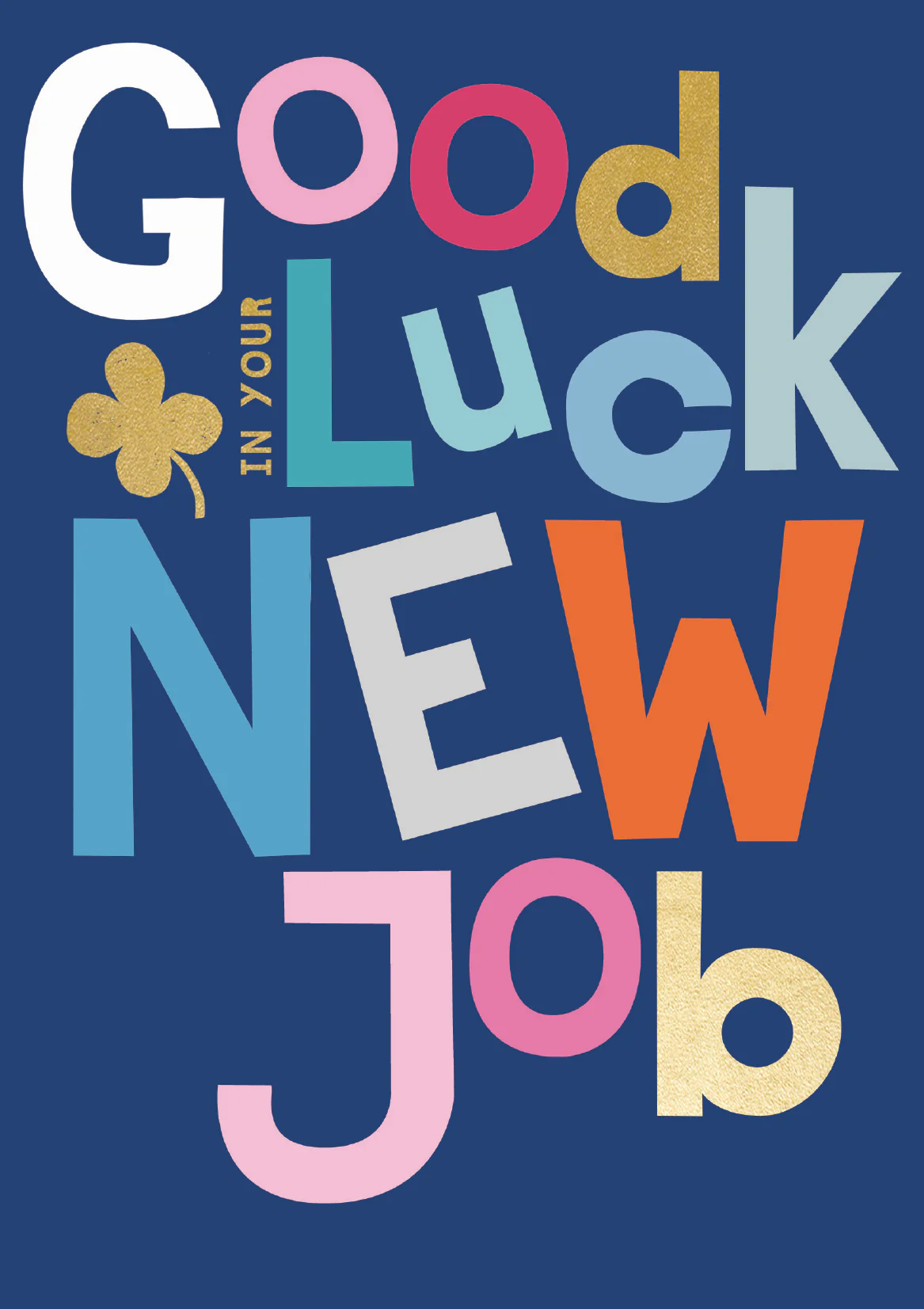 Good Luck in New Job Card