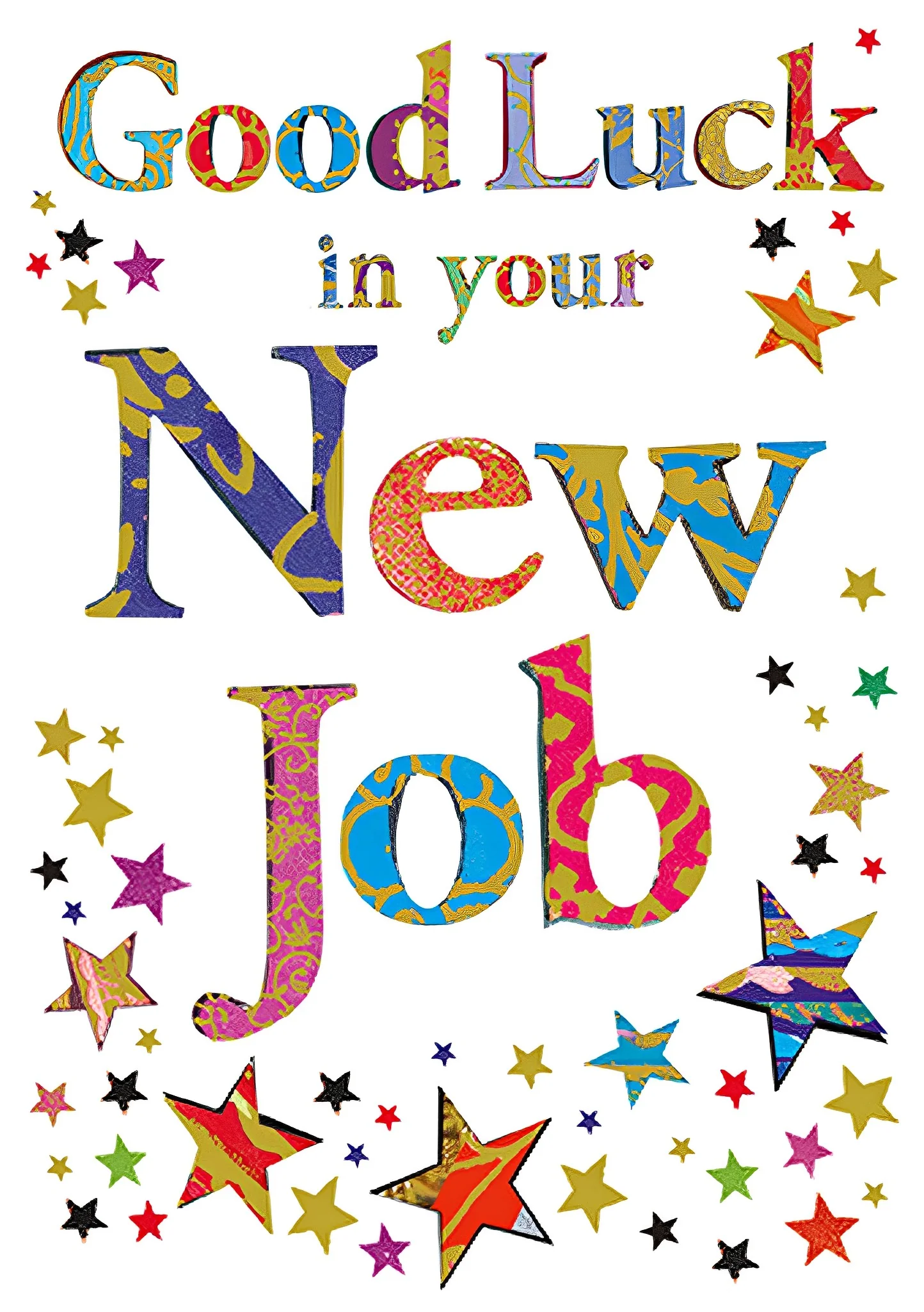Good Luck in your New Job Card