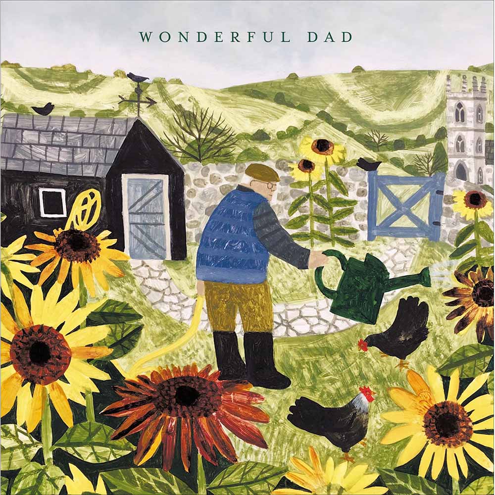 In The Garden Dad Birthday Card