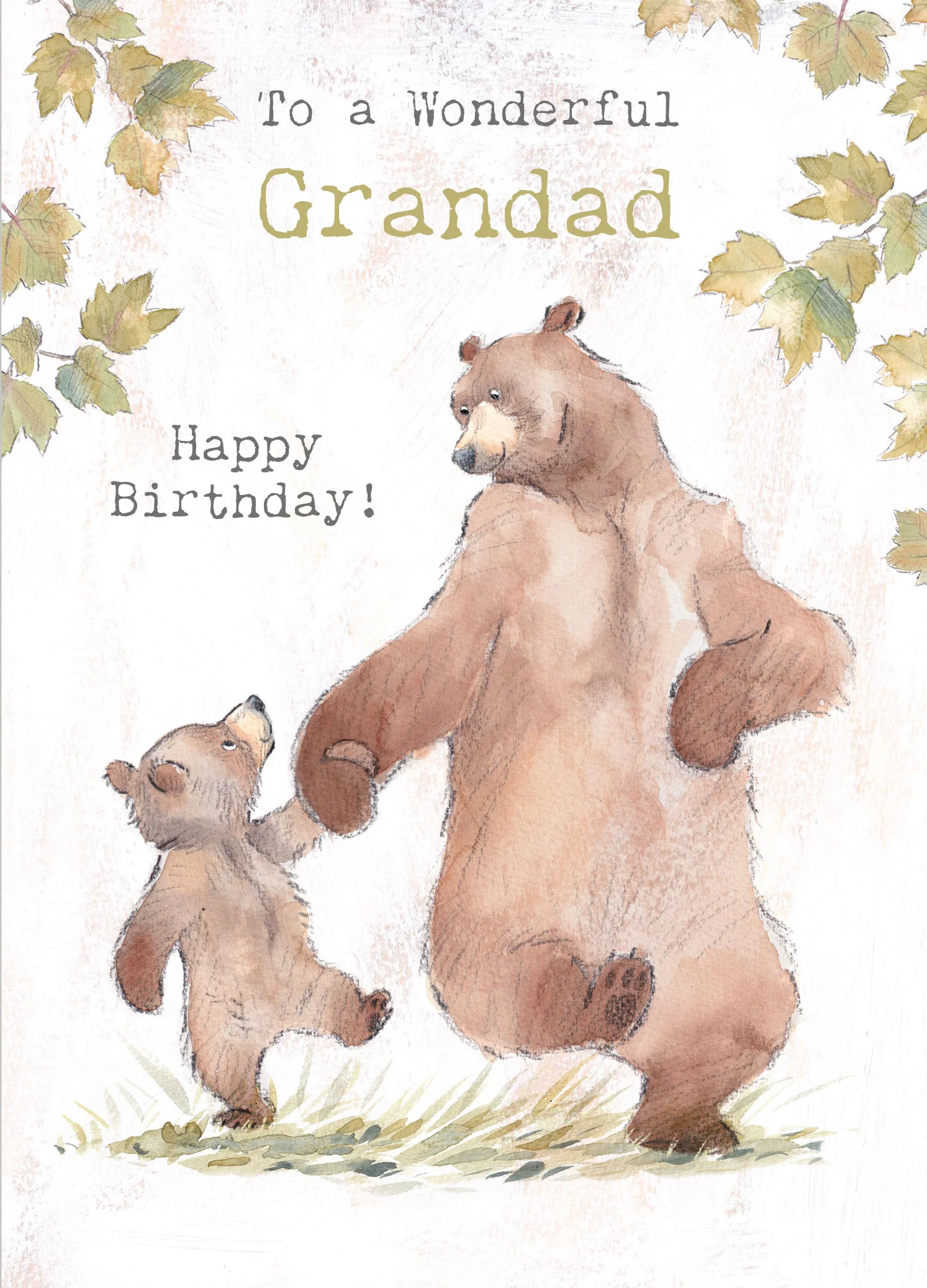 Little Bear & Big Bear Grandad Birthday Card