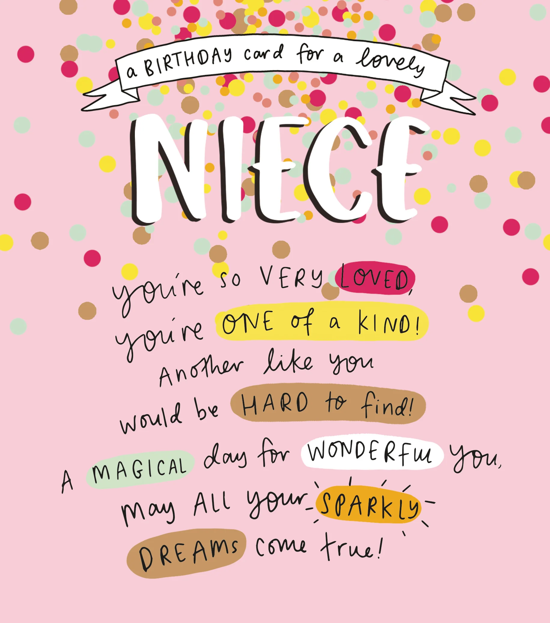 Lovely Niece Birthday Card