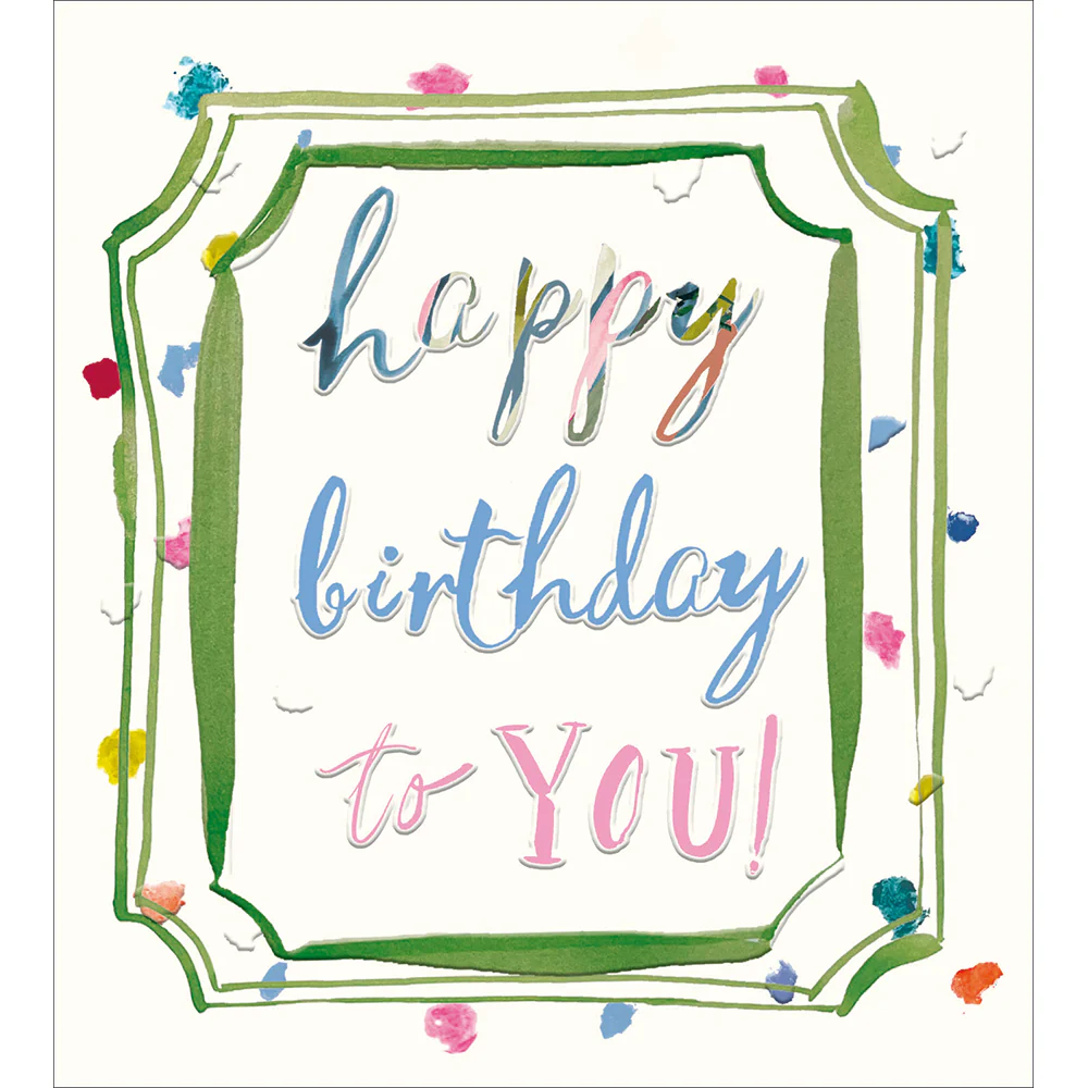 Pastel Happy Birthday to you Card