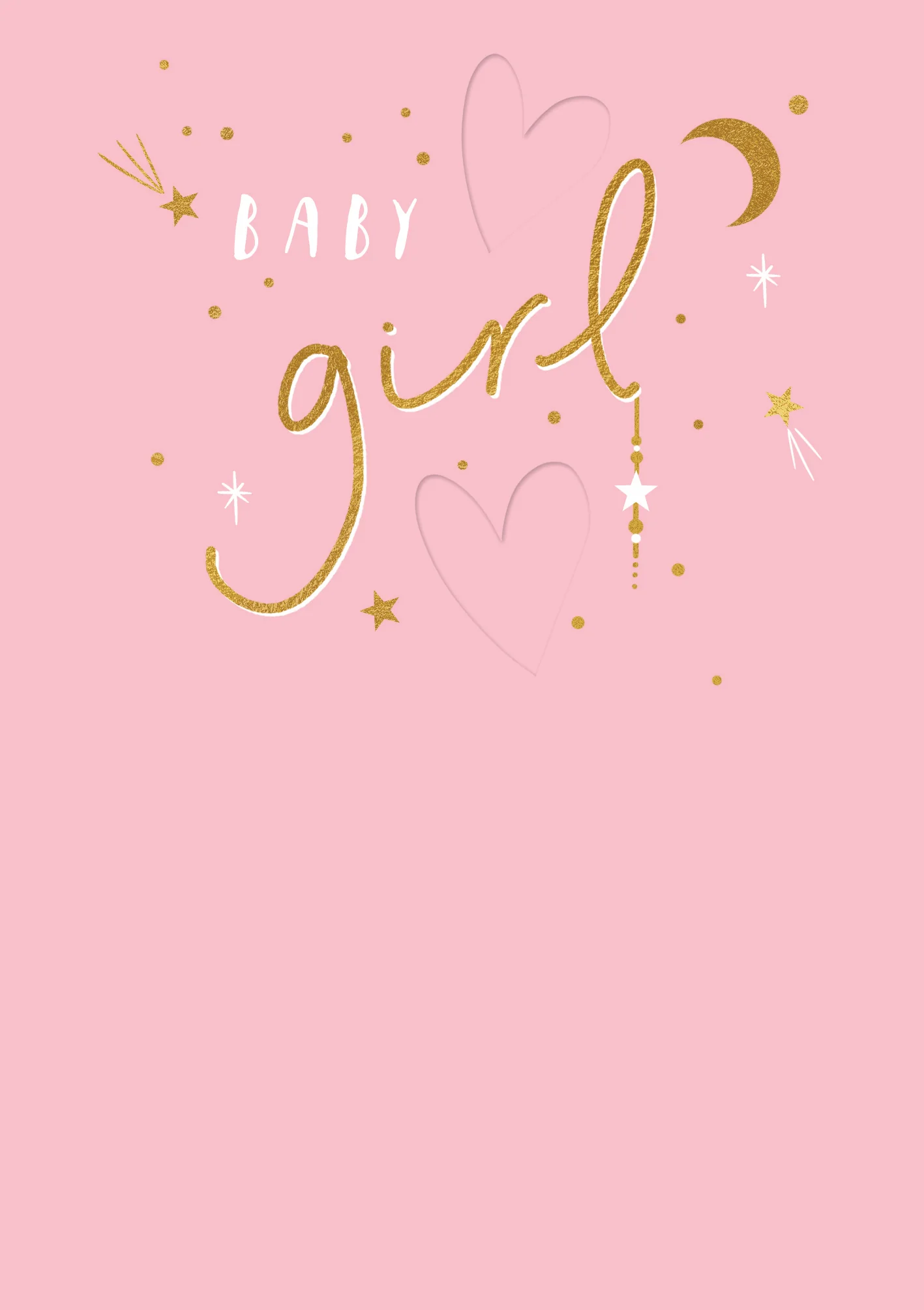 Pink "Baby Girl" Card