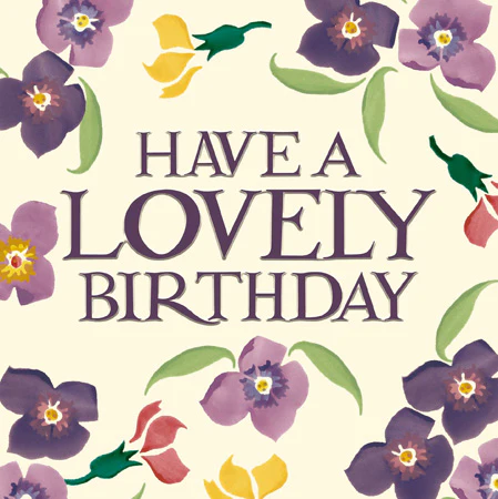 Purple Flowers Card