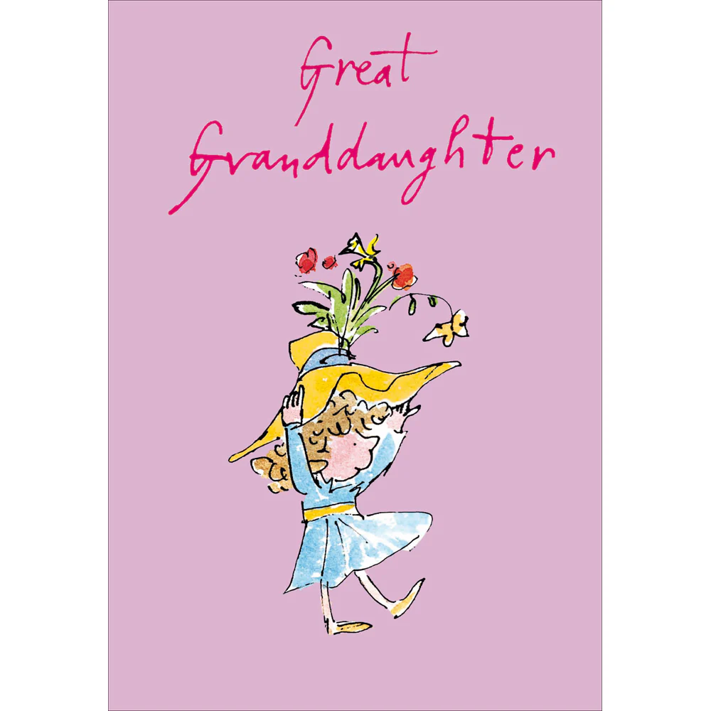 Quentin Blake Great Granddaughter Birthday Card