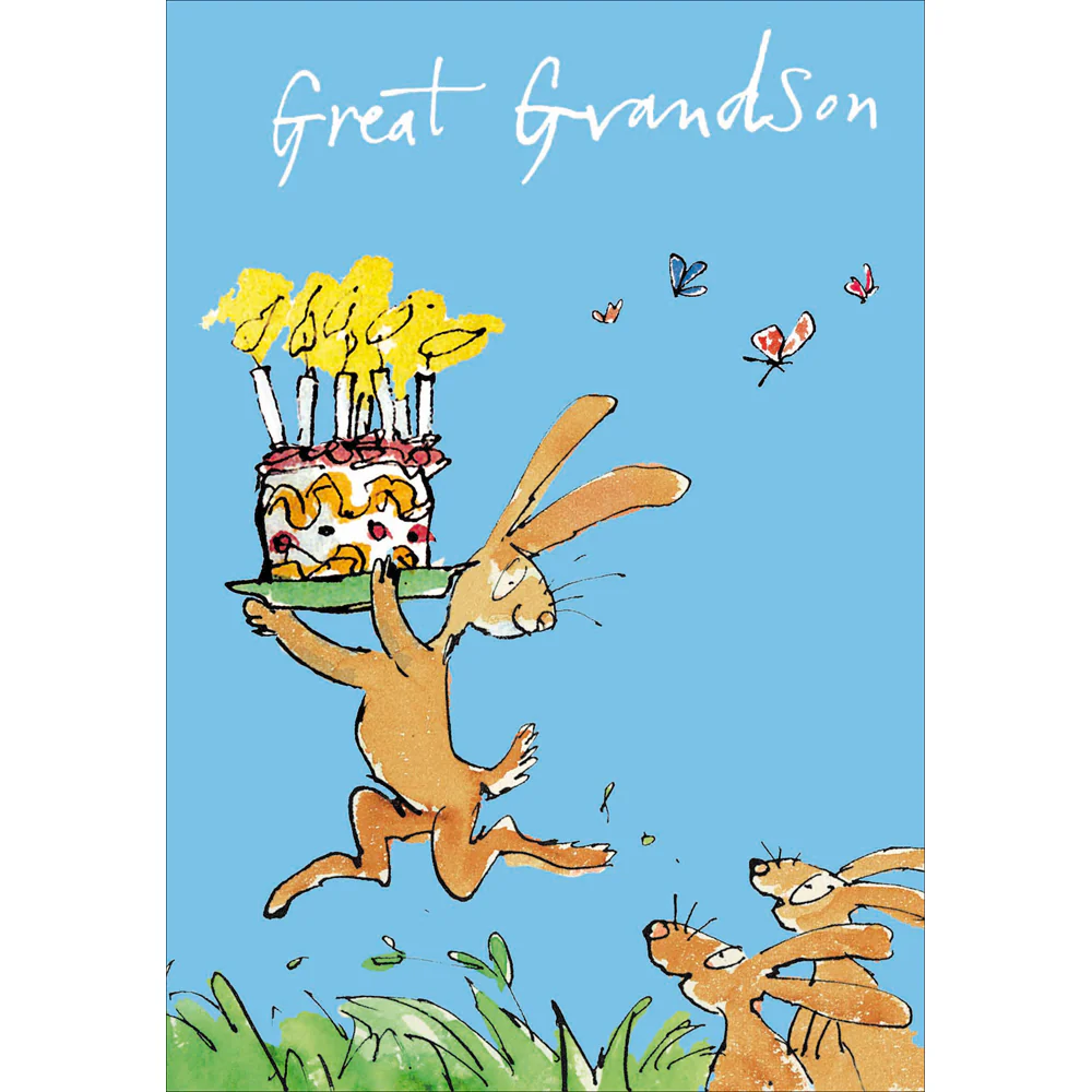 Quentin Blake Great Grandson Birthday Card