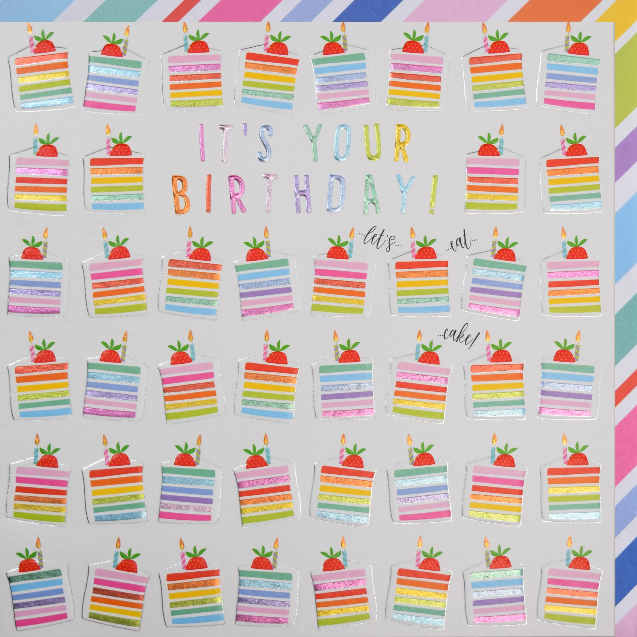 Rainbow Cake Birthday Card