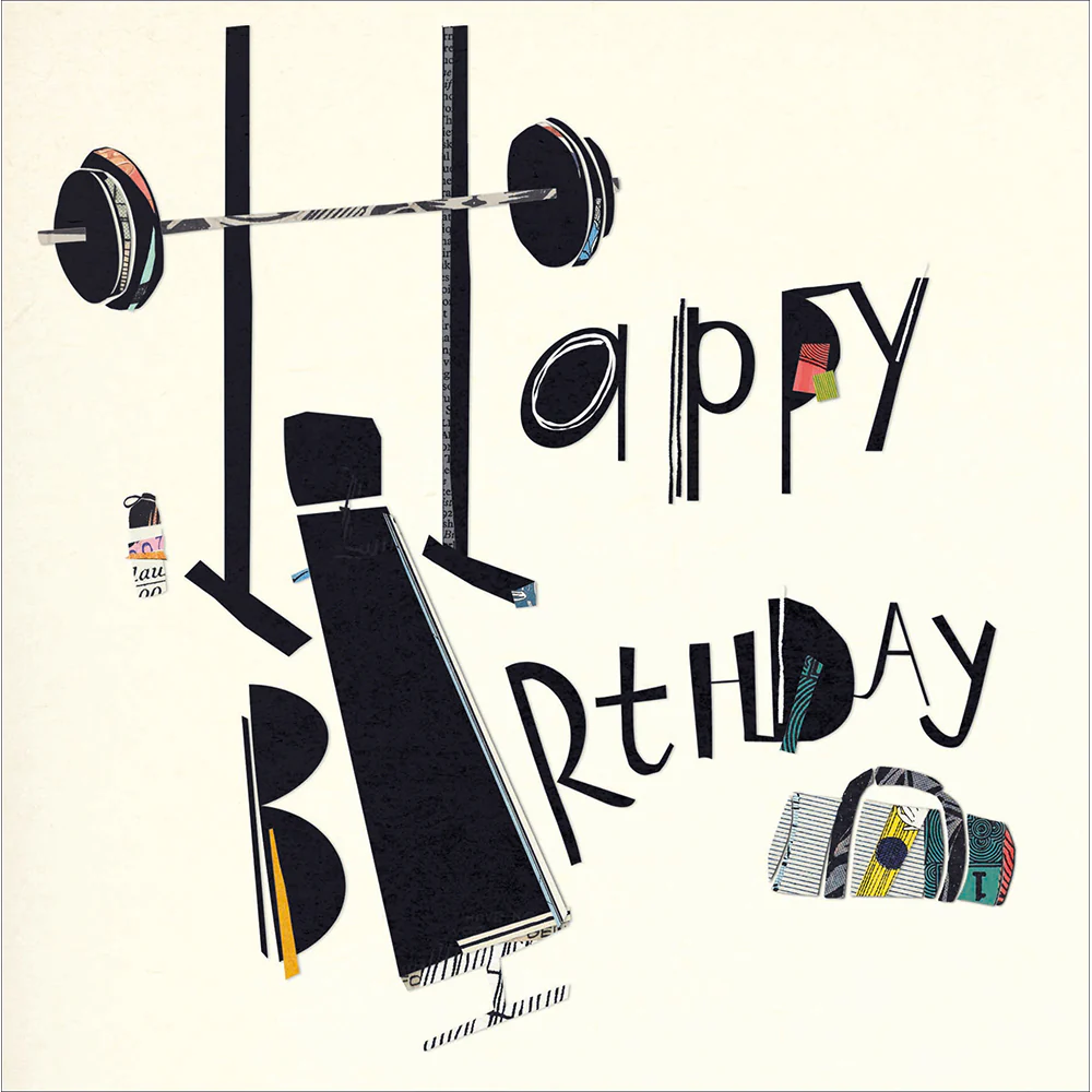 Reps, Weights And Birthday Cake Card