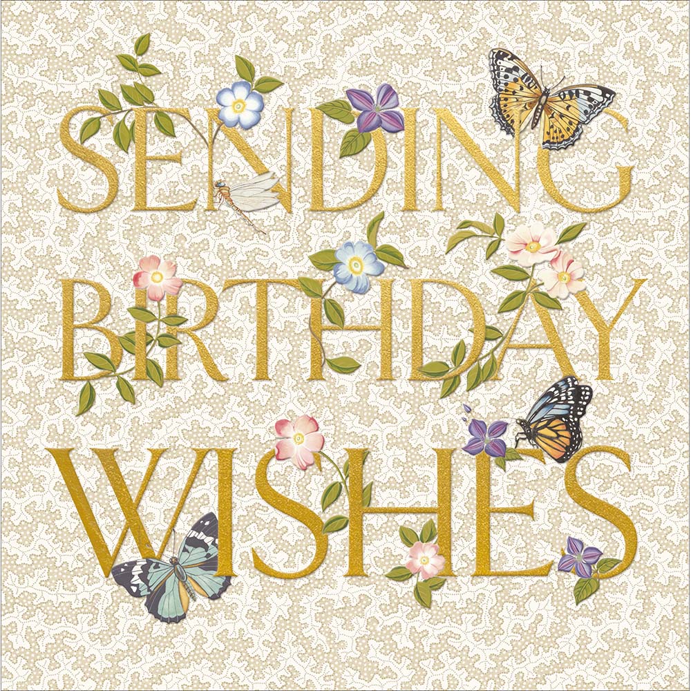 Sending Birthday Wishes Card