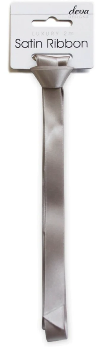 Silver Satin Ribbon