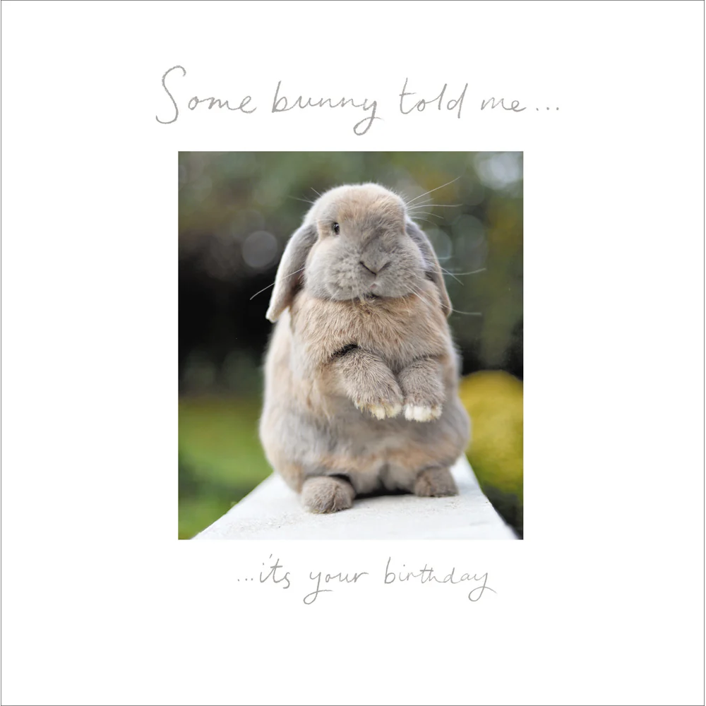 Some Bunny told me Card