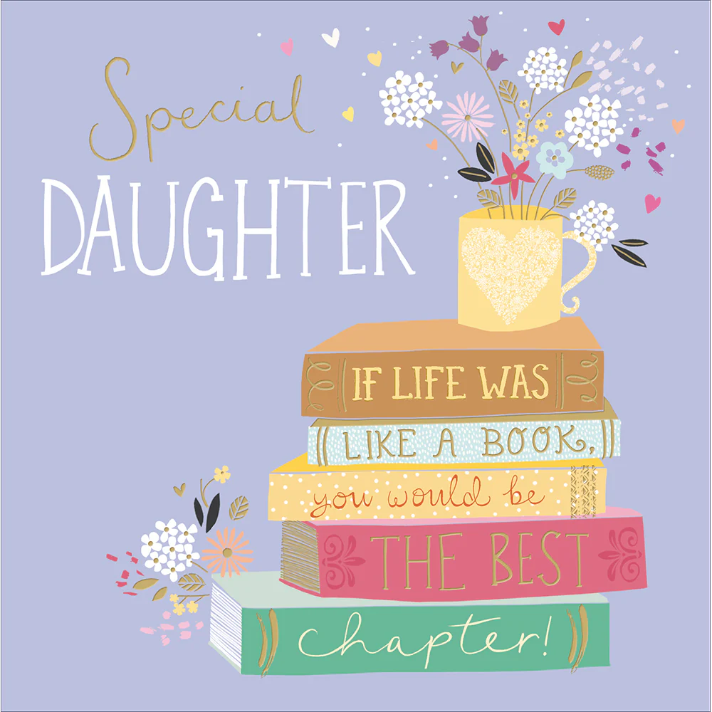 Special Daughter Books Birthday Card