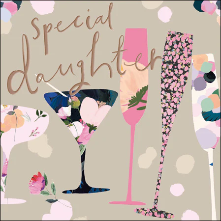 Special Daughter Flutes Birthday Card