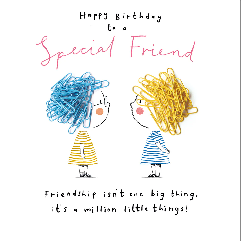 Special Friend "A Million Things" Birthday Card