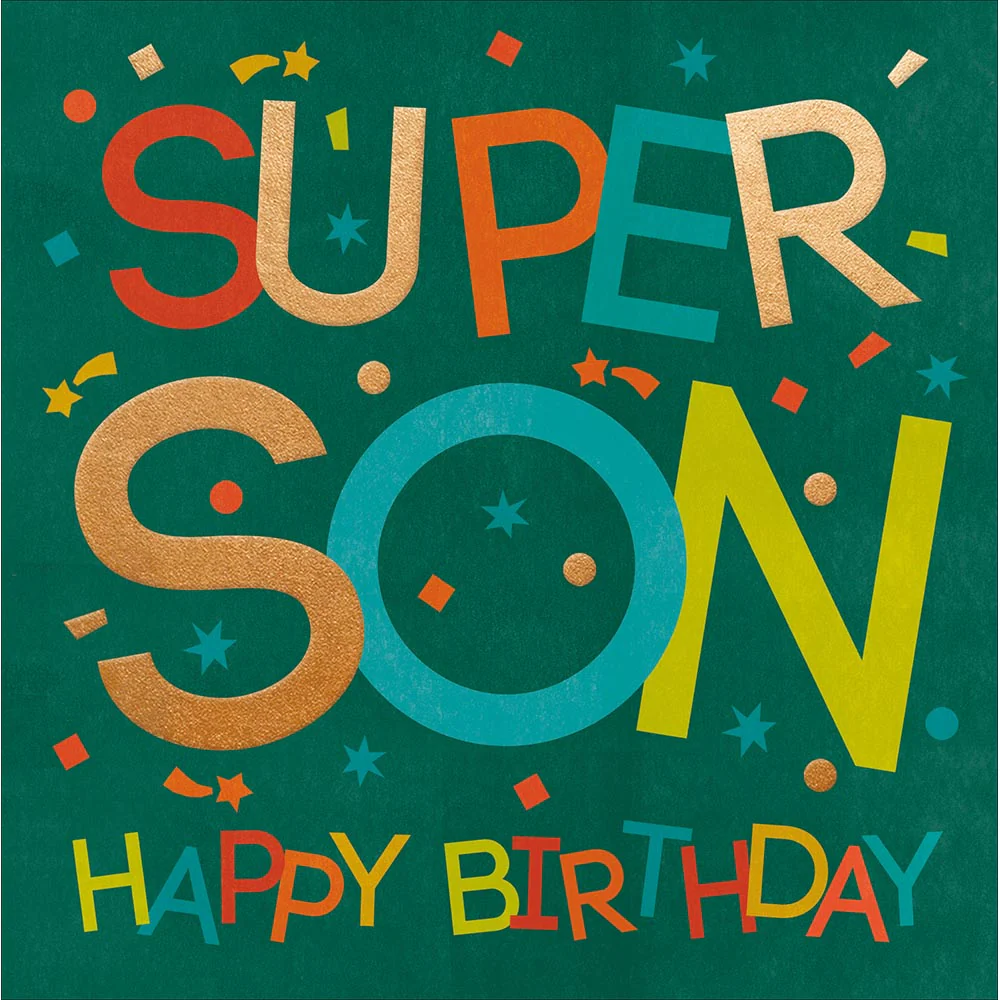 Super Son Birthday Card
