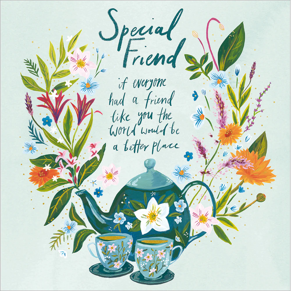 Tea Party Special Friend Birthday Card