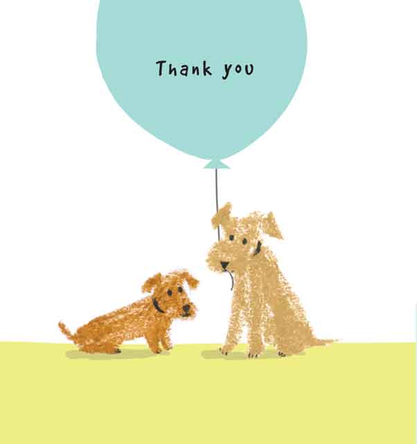 Thank You Balloon Card