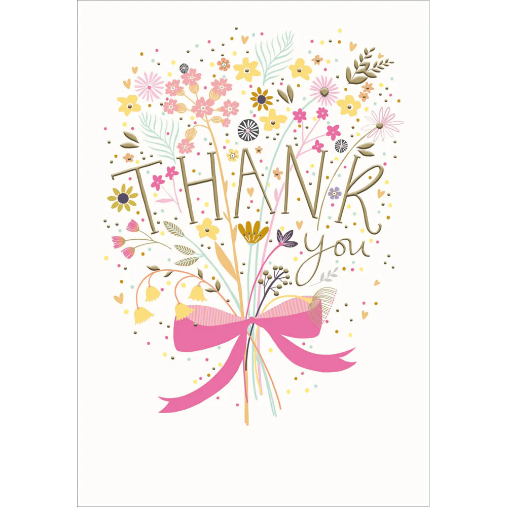 Thank You Flowers Card