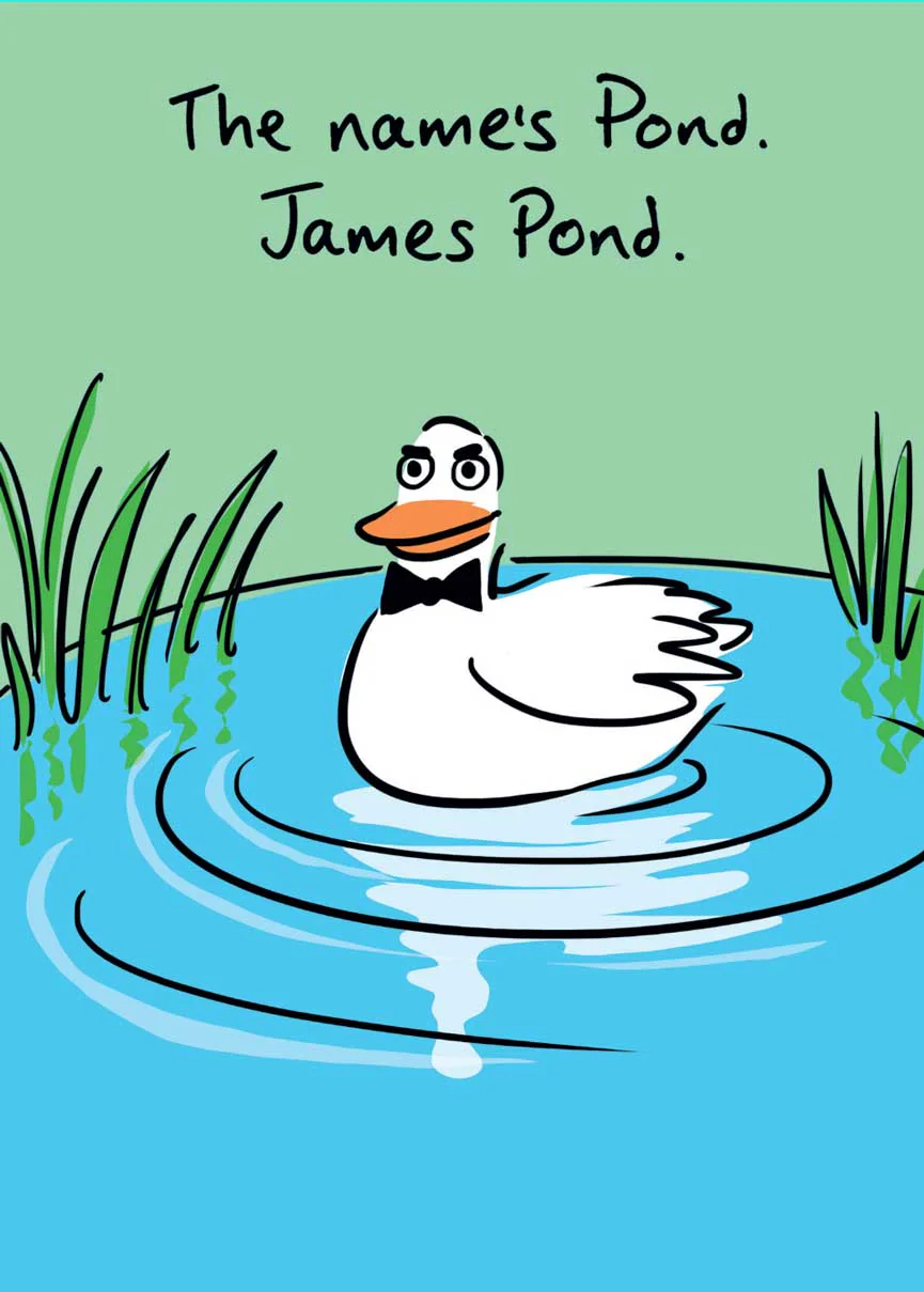 The names James Pond Card