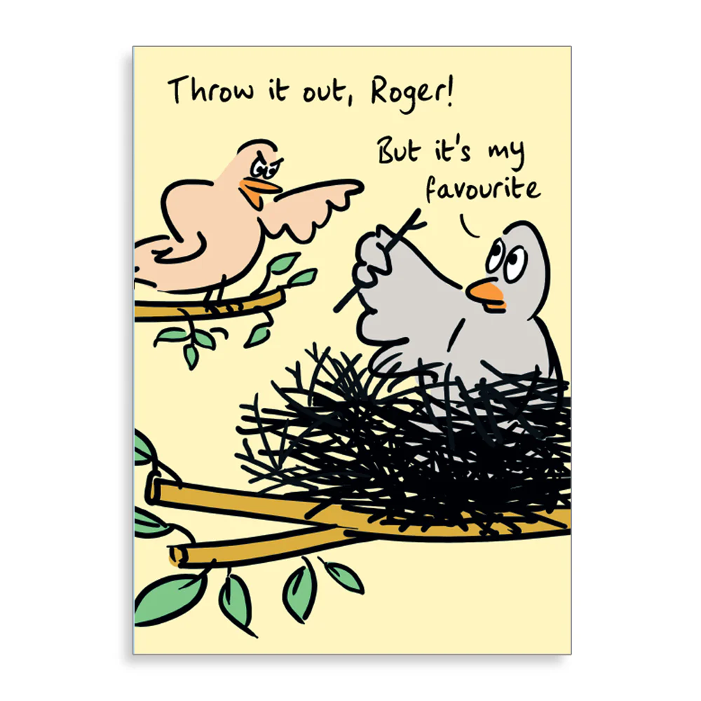 Throw It Out Roger Card
